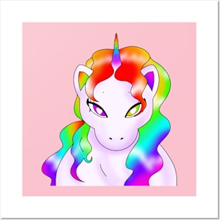 Rainbow Unicorn baby Posters and Art